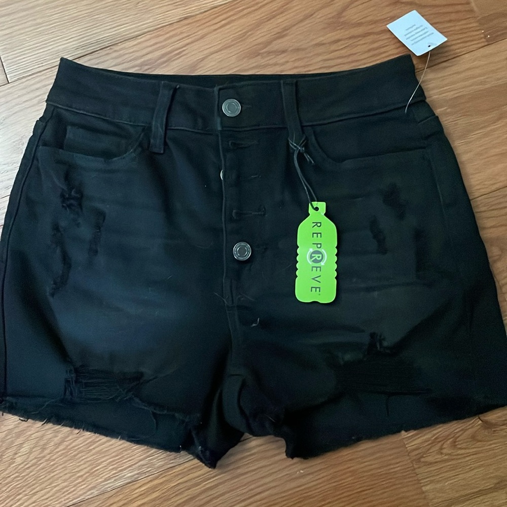 NWT Junior’s SO black Jean shorts curvy 5